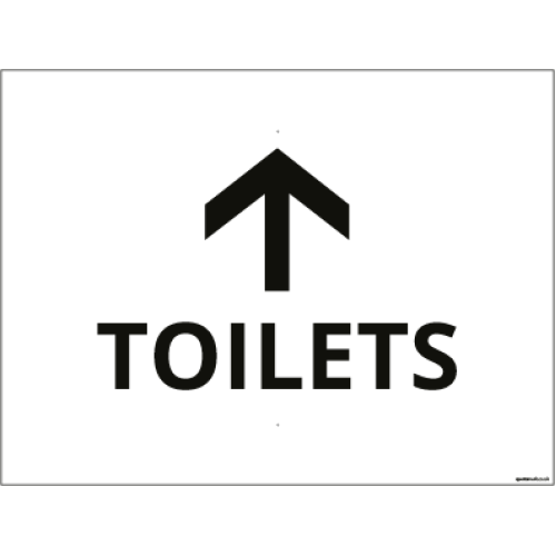 Toilets (arrow)