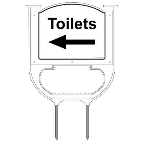 Toilet (arrow)