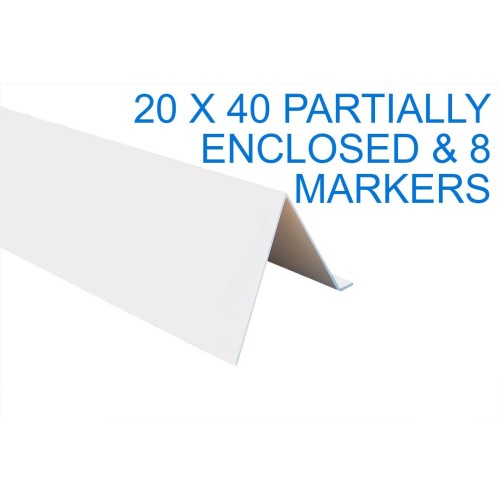 20 x 40 Partially Enclosed Dressage Arena with a SET OF SUMMIT DRESSAGE MARKERS (8) 20 x 40 Partially Enclosed Dressage Arena with a SET OF SUMMIT DRESSAGE MARKERS (8)