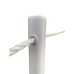 3 x 40cm Garden Verge/Boundary posts with white rope to span up to 5m's