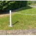 5 x 90cm Garden Verge/Boundary posts with white rope to span up to 10m's with end posts