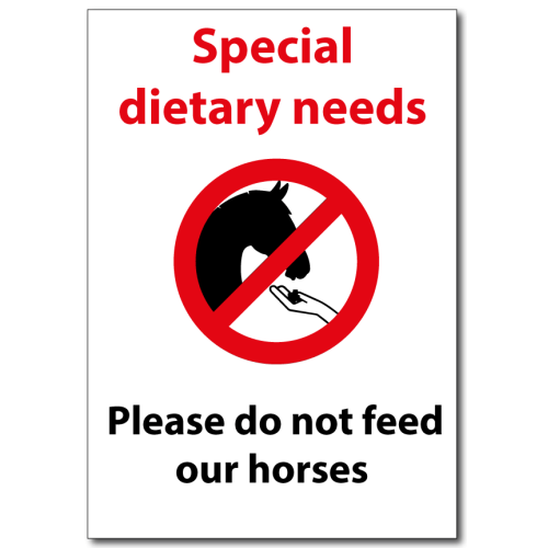A4 Field sign Special Diet