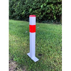 Garden Verge Markers 60cm/2ft Red cap | Red Reflective tape Garden Verge Markers 60cm/2ft Red cap | Red Reflective tape