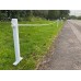 5 x 90cm Garden Verge/Boundary posts with white rope to span up to 10m's