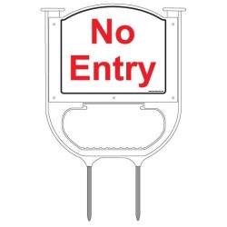 No Entry Summit Sign