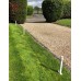 3 x 60cm Garden Verge/Boundary posts with white rope to span up to 5m's
