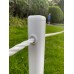 3 x 60cm Garden Verge/Boundary posts with white rope to span up to 5m's with end posts