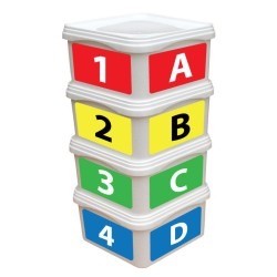 Pyramid Set with Stickers