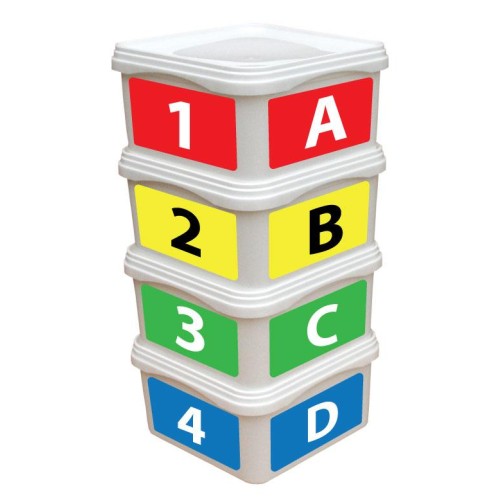 Pyramid Set with Stickers