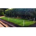 3 x 40cm Garden Verge/Boundary posts with white rope to span up to 5m's