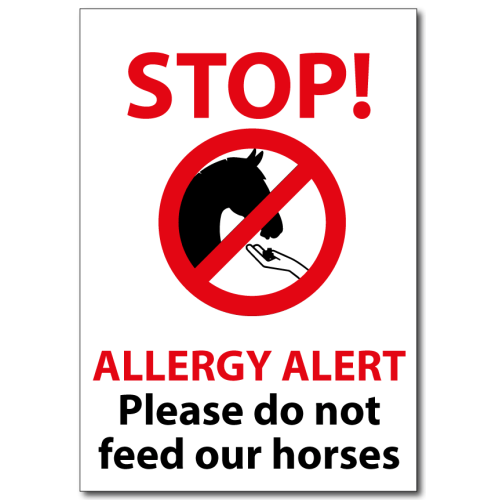 A4 Field sign Allergy