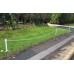 3 x 40cm Garden Verge/Boundary posts with white rope to span up to 5m's
